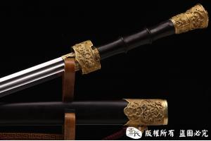 手工雕刻双龙剑