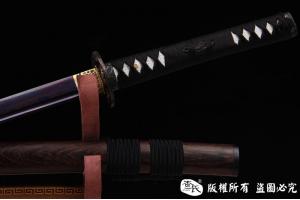 君子武士刀-花纹钢烧刃烤蓝版