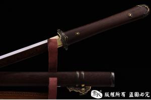 铜装经典花纹钢唐刀-全手工-薄利爆款