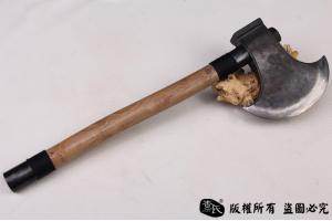 夹钢手工斧头-碳钢夹花纹钢
