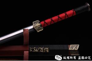 实惠红木八面汉剑-百炼钢可以砍铁