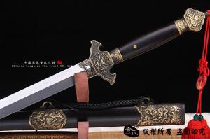 铜装经典富贵花牡丹剑-实惠款