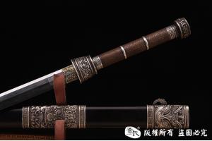 罕见银装冰裂纹剑-大师作品