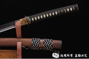 铁镡鸡翅木打刀