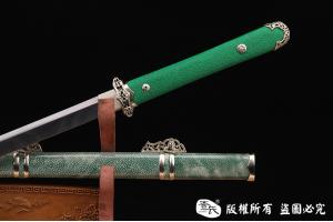 禾字号白铜唐刀-独家罕见龙腾纹