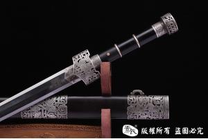 纯银草钢太阿剑 查长伟作品
