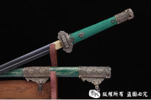 珍珠鱼皮经典诸刃唐刀