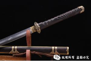 回纹御用唐刀 高碳钢烧刃