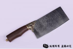 手工大马士革钢夹vg10天梯纹菜刀 高档礼盒装