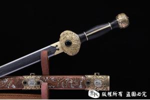 陨铁全手工雕刻八仙剑 査长伟作品