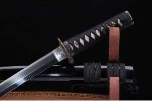 368年古董带着日刀宝鉴定证书的肋差武士刀