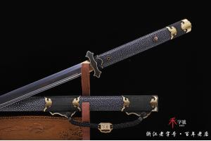 西汉镂空错银铁剑-高难度一体-孤品