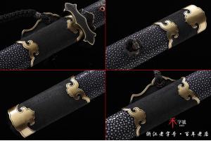 西汉镂空错银铁剑-高难度一体-孤品