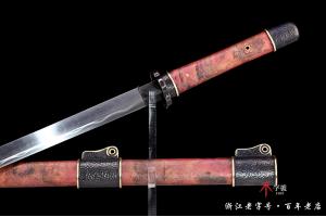 石纹雕刻素装唐横刀-水墨传世版本