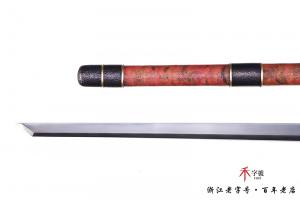 石纹雕刻素装唐横刀-水墨传世版本