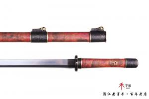 石纹雕刻素装唐横刀-水墨传世版本