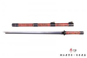 石纹雕刻素装唐横刀-水墨传世版本