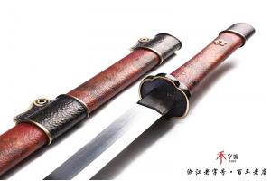 石纹雕刻素装唐横刀-水墨传世版本